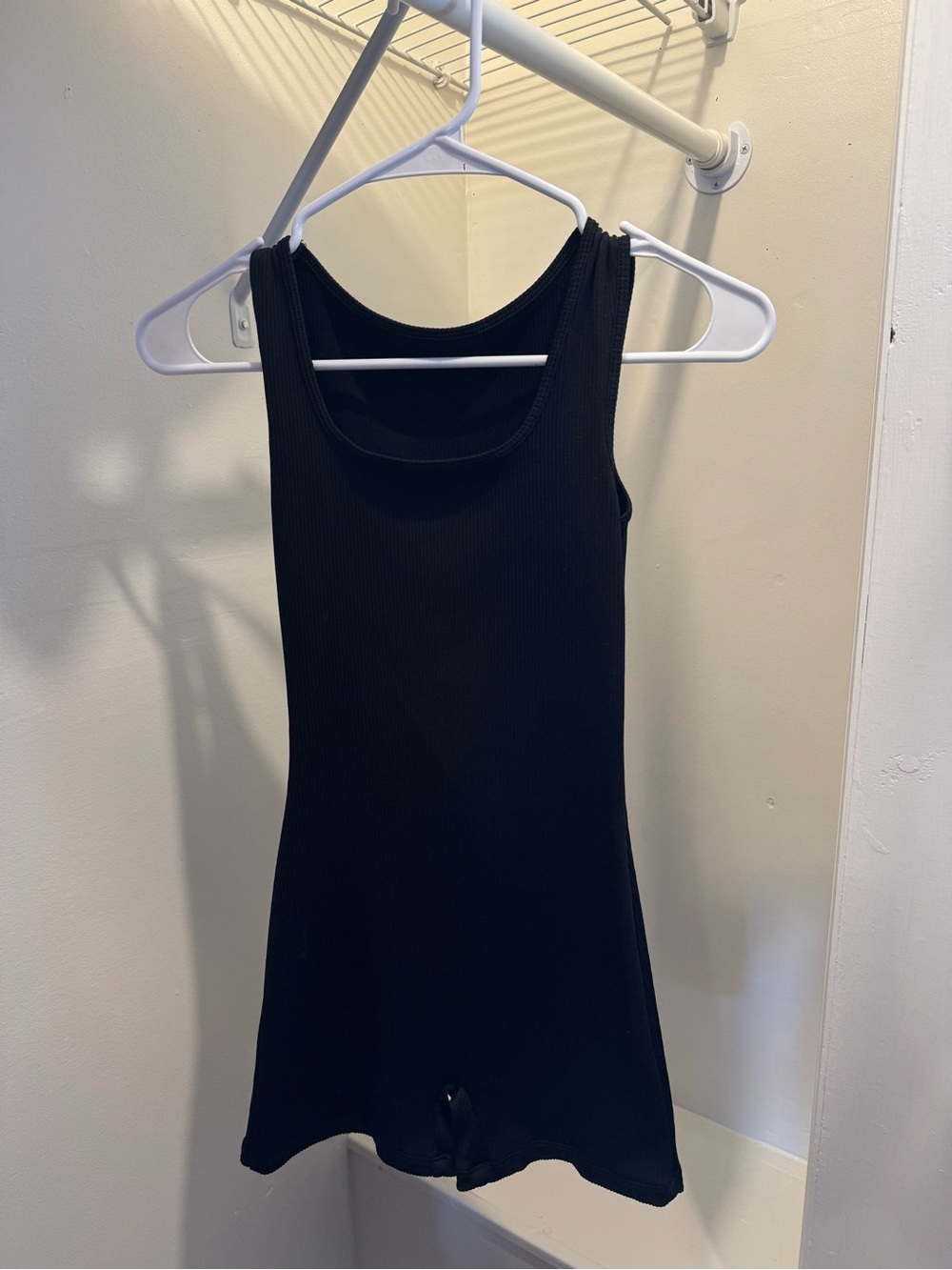 Black Ribbed Romper - Classic Women's Staple